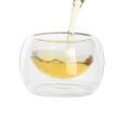 Promotional Gift Glassware Double Wall Handle Glass Tea Cup